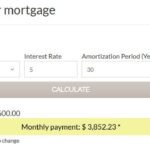 WPCasa Mortgage Calculator Horizontal